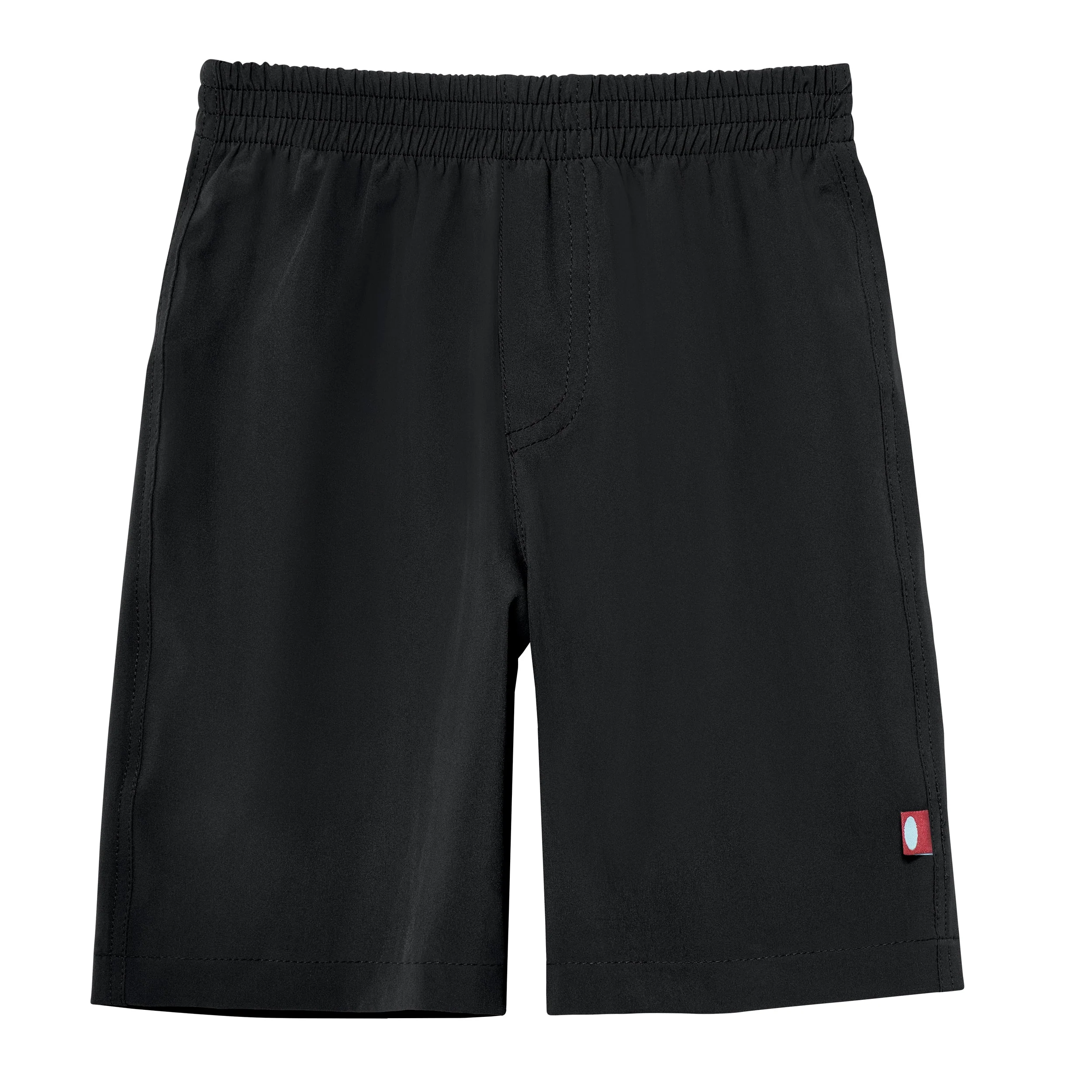 Boys UPF 50+ Soft Stretch Below the Knee Swim Board Shorts | Black - Remutear