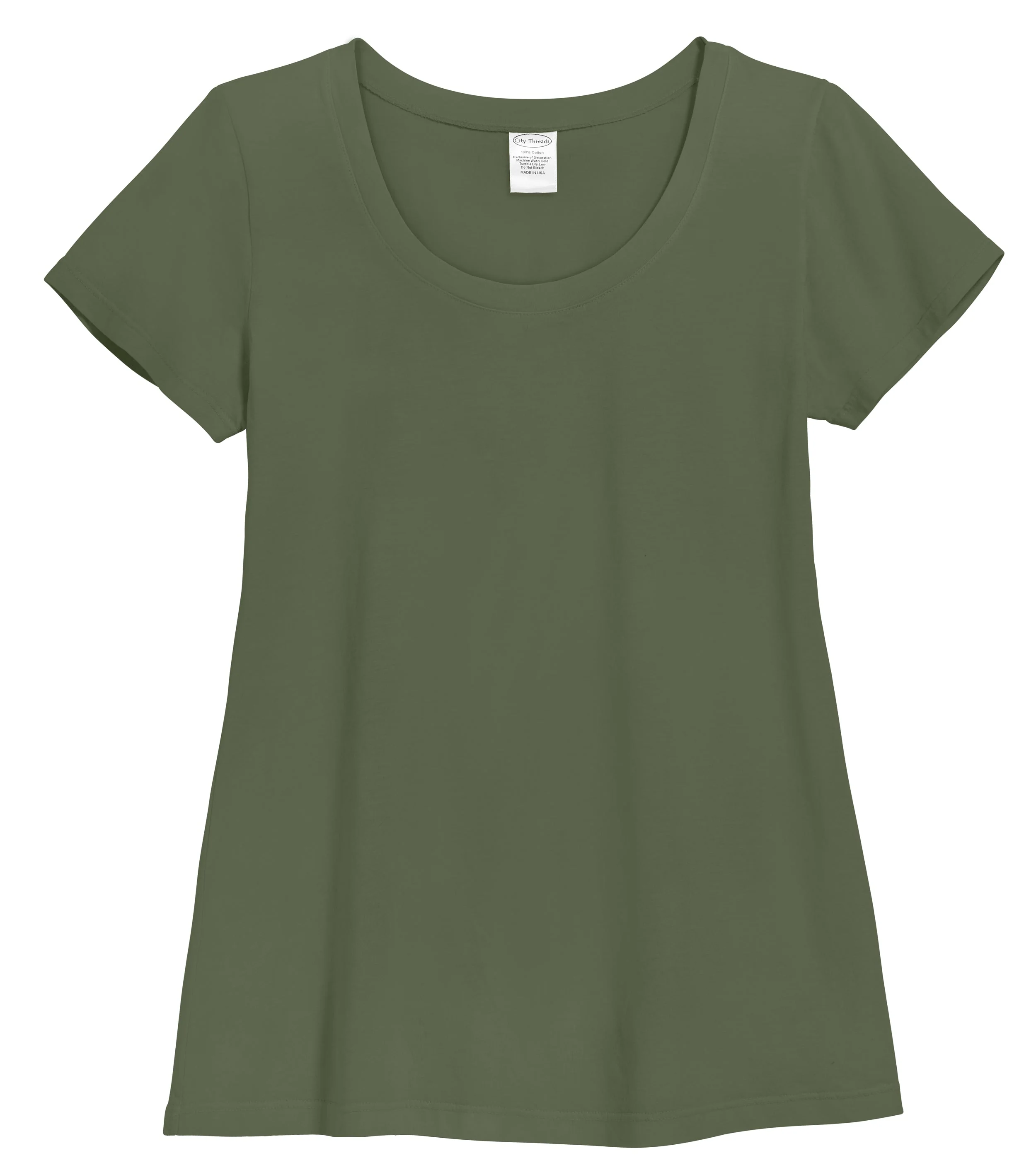 Women's Soft Supima Cotton Short Sleeve Everyday Comfy Crew Tee | Turtle - Remutear