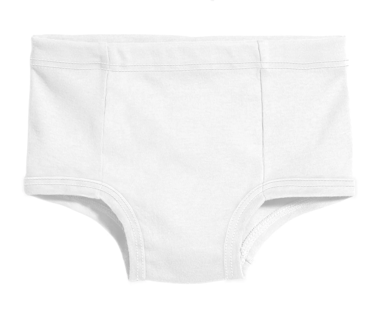 Boys and Girls Soft Cotton Simple Brief | White - Remutear