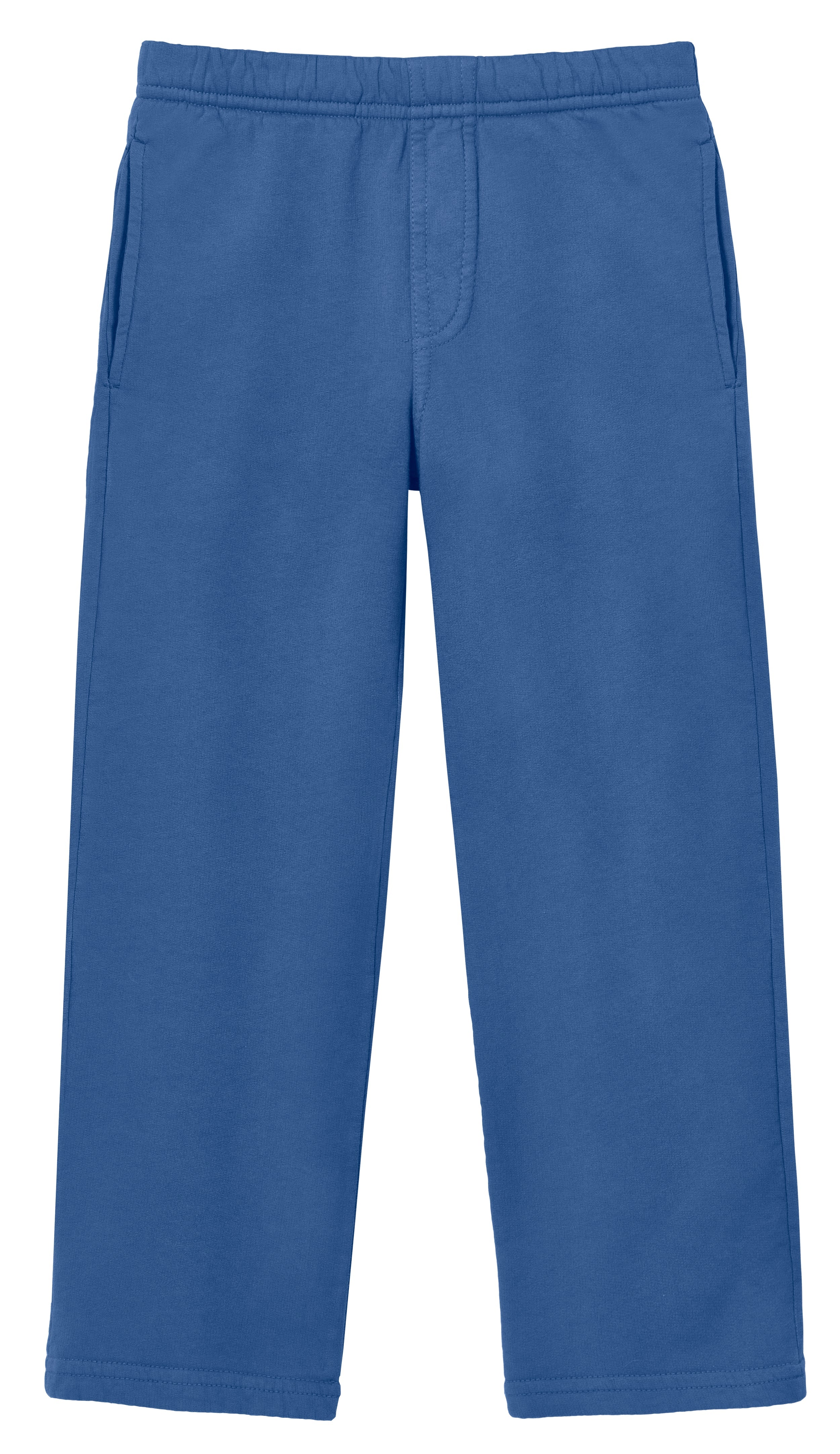 Boys Lightweight Soft Cotton  Fleece Straight Leg Pocket Pant | Smurf - Remutear