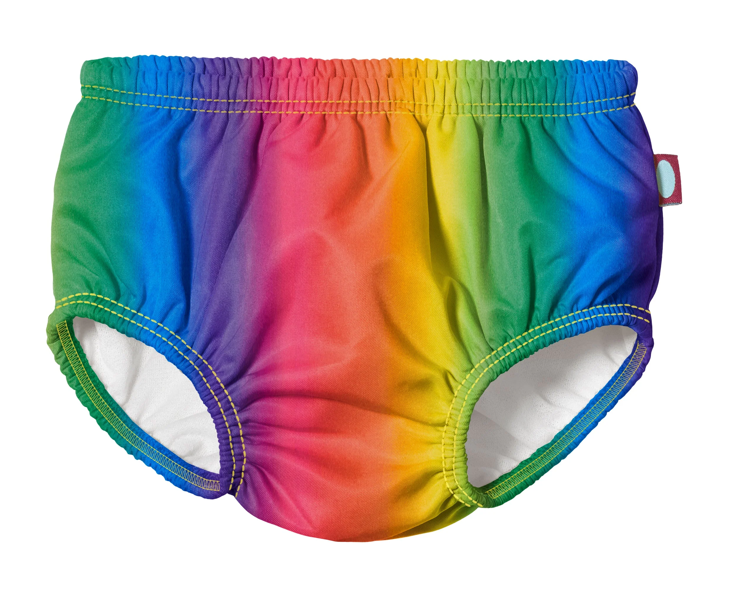 Boys and Girls Recycled Polyester UPF 50+ Swim Diaper Cover  | Rainbows - Remutear