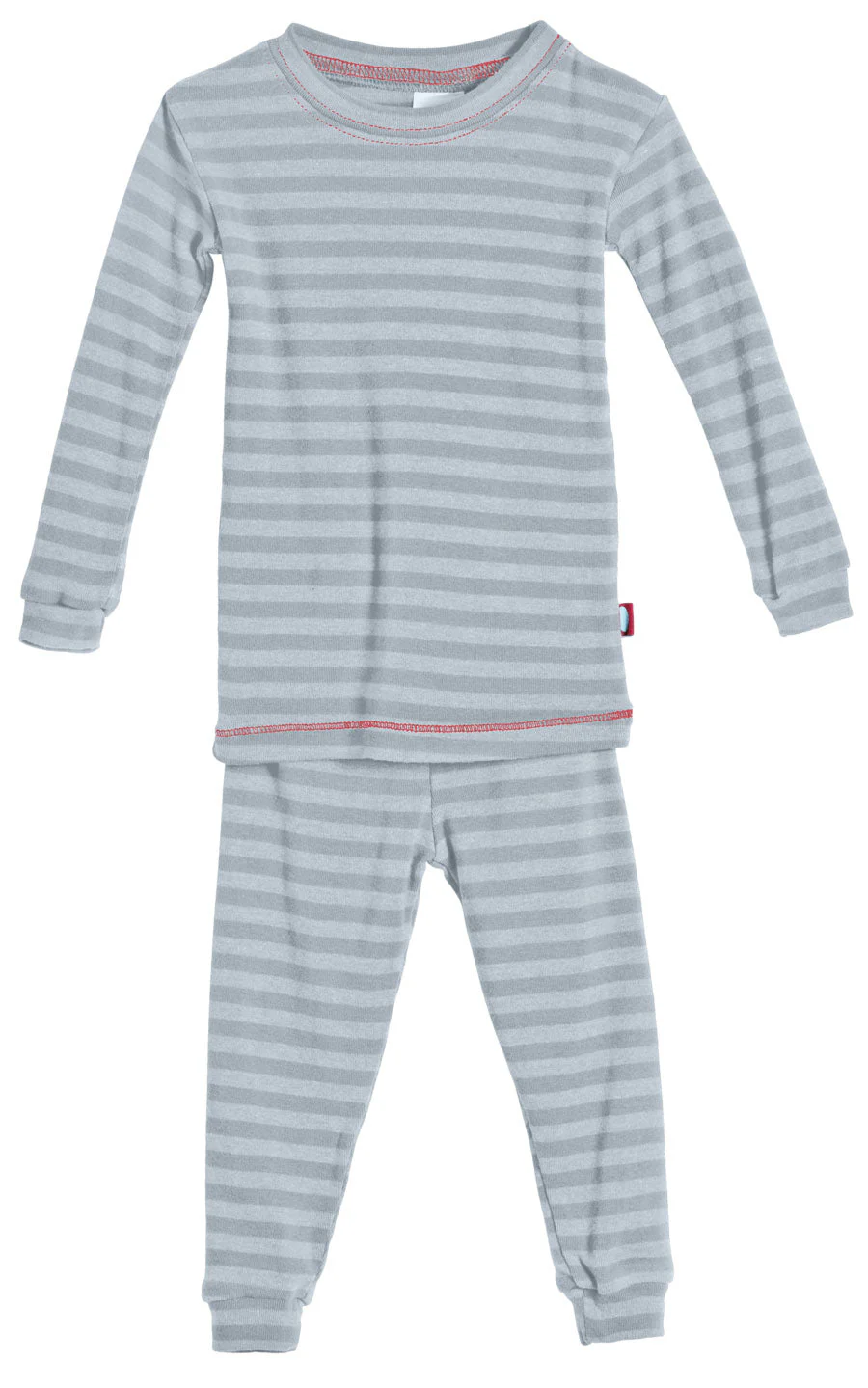 Boys and Girls Striped Pajama Set | Concrete Grey - Remutear