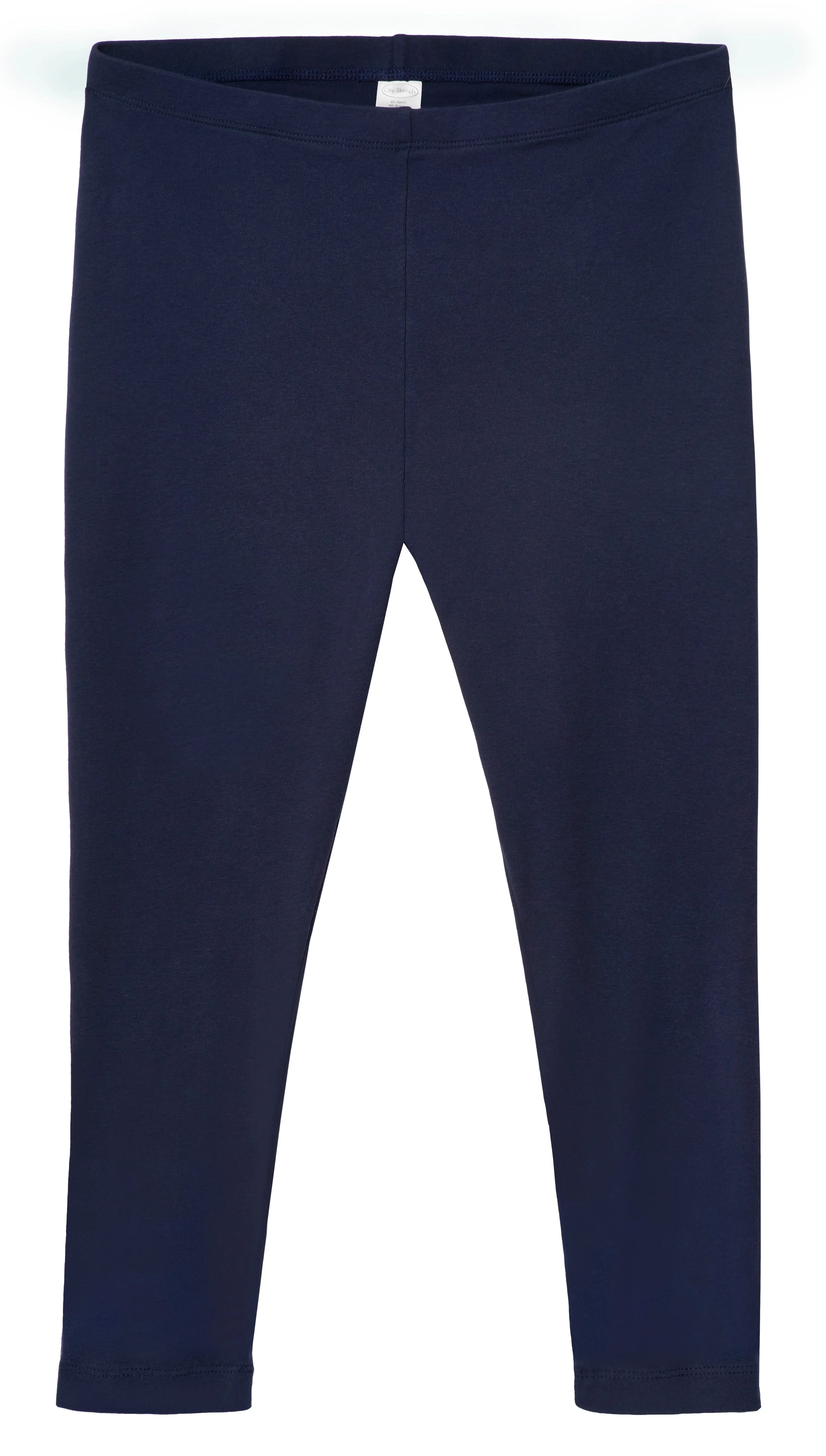 Women's 100% Cotton Soft Capri Leggings | Navy - Remutear