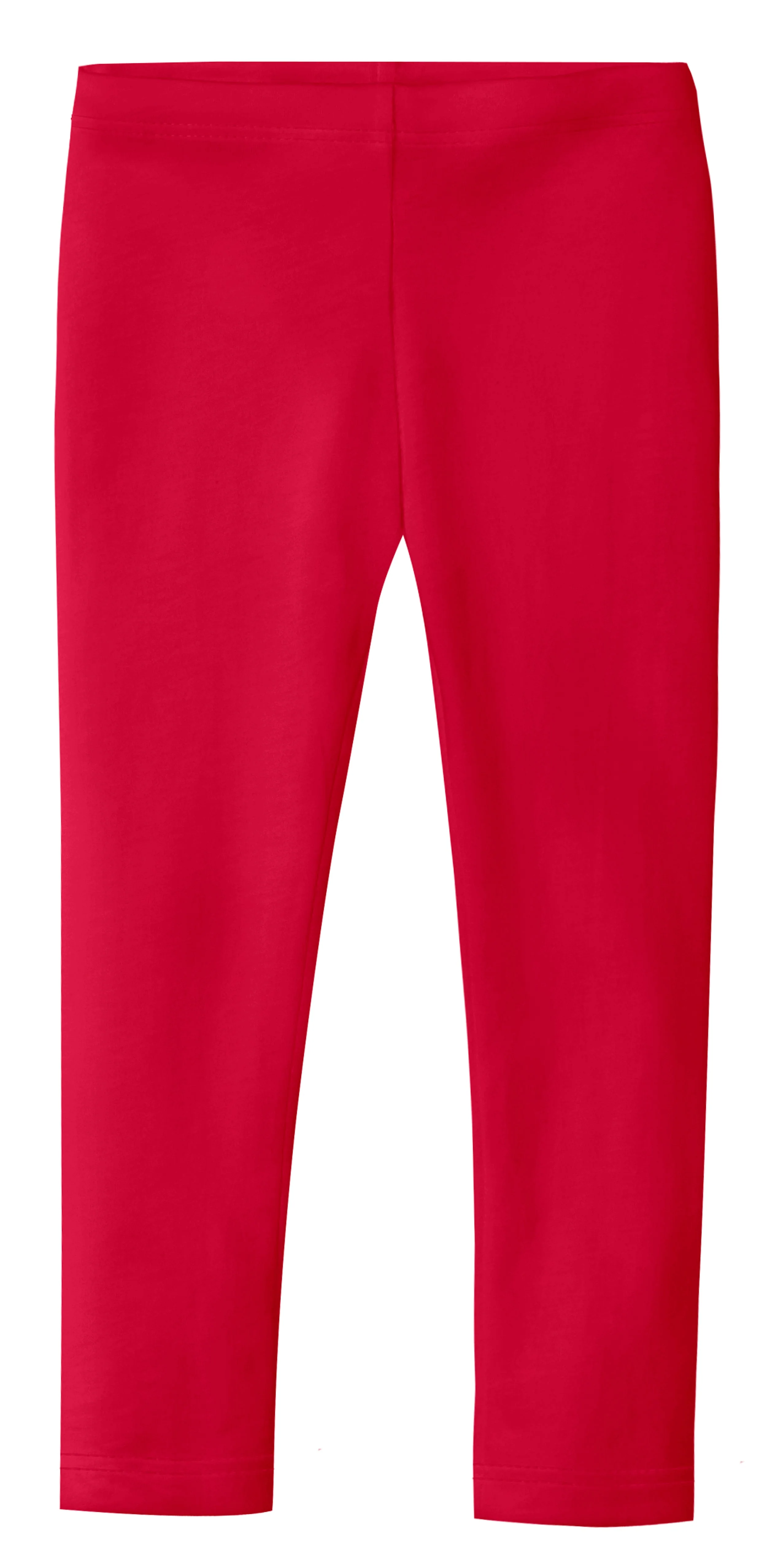Girls Soft Organic Cotton Leggings | Candy Apple - Remutear