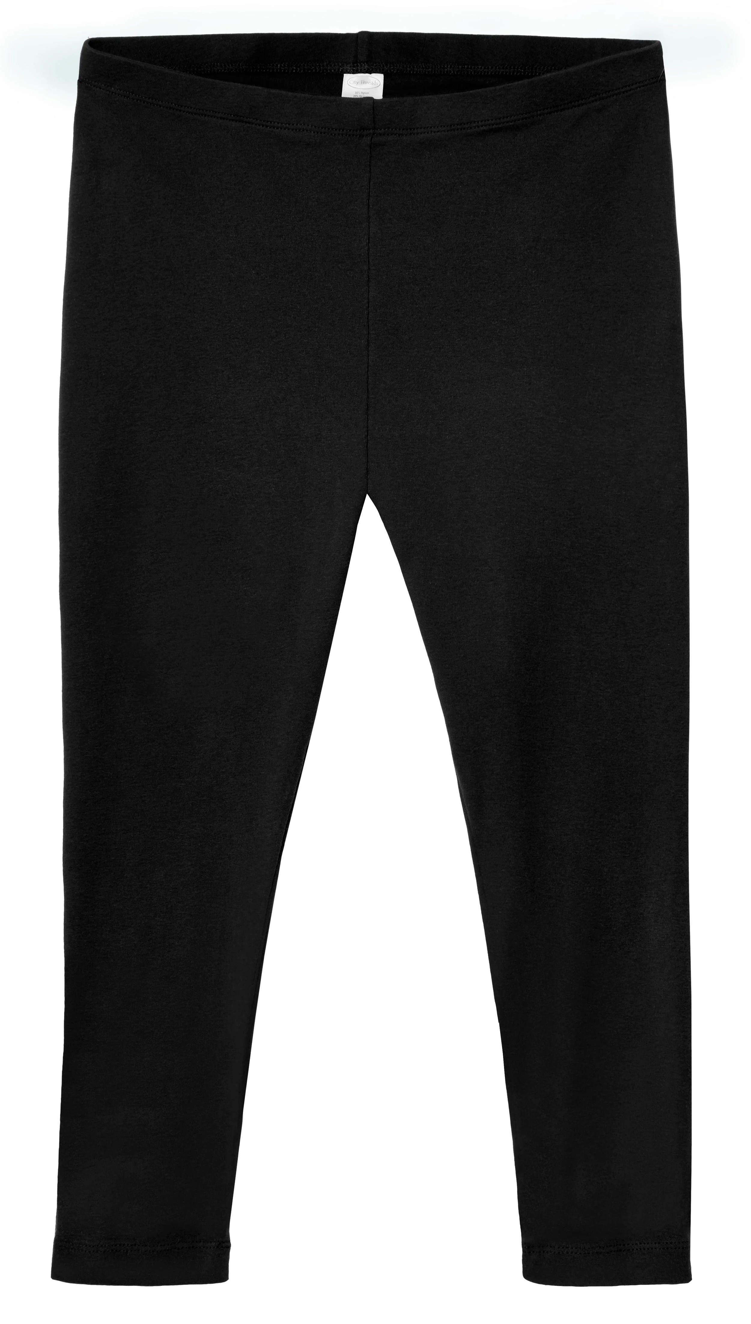 Women's 100% Cotton Soft Capri Leggings | Black - Remutear