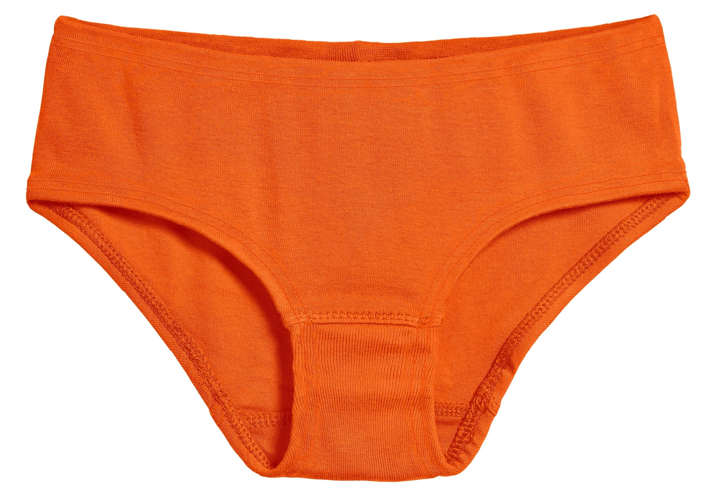 Girls Organic Cotton Brief | Orange - Remutear