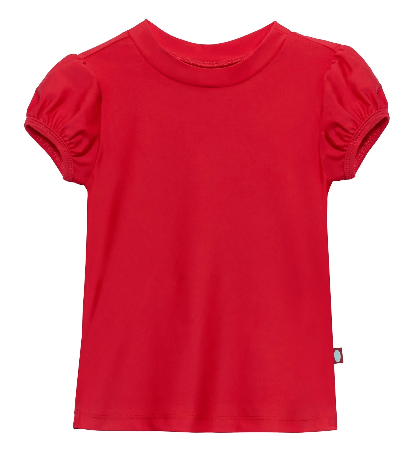 Girls UPF 50+ Puff Sleeve Rashguard | Red - Remutear