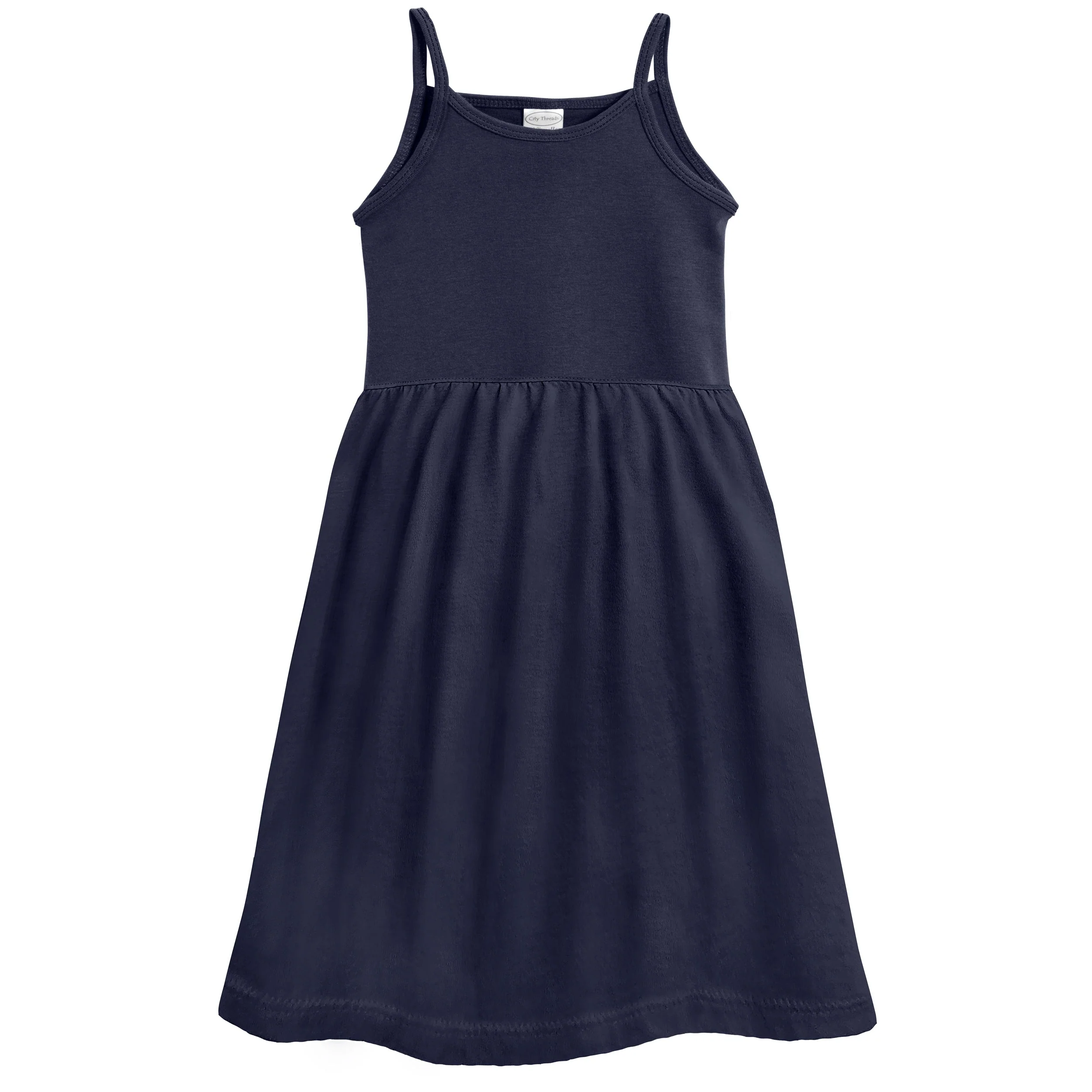 Soft Organic Cotton Empire Camisole Sundress | Navy - Remutear