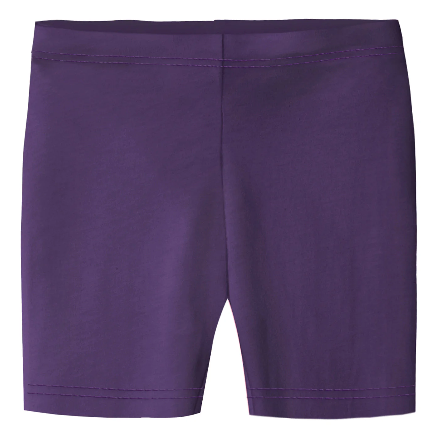 Girls Soft 100% Cotton Bike Shorts | Purple - Remutear