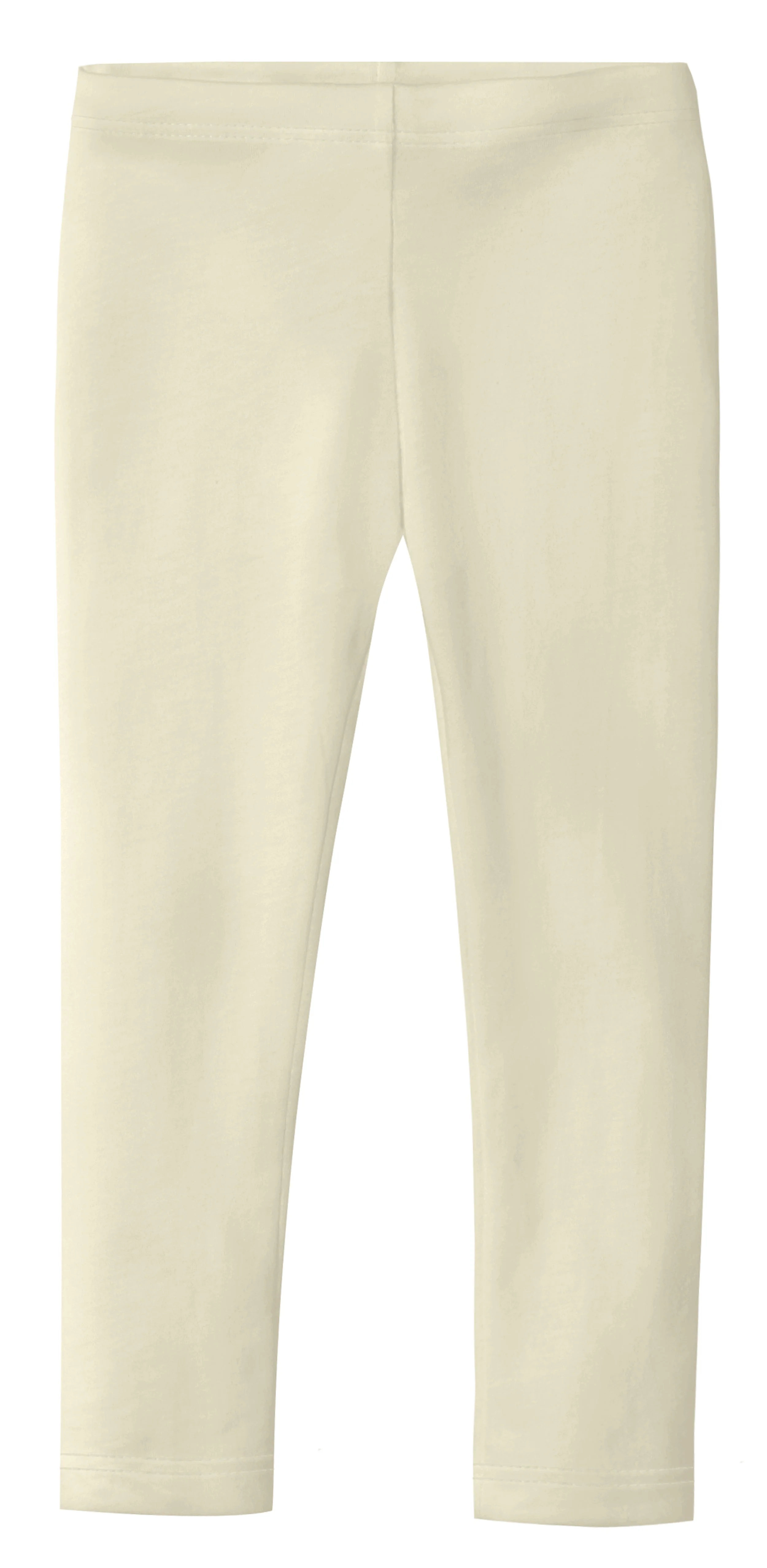 Girls Soft Organic Cotton Leggings | Oatmeal - Remutear