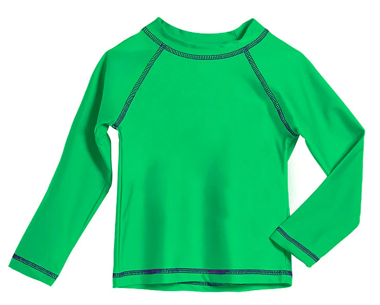 Boys UPF 50+ Long Sleeve Rashguard | Elf Green - Remutear